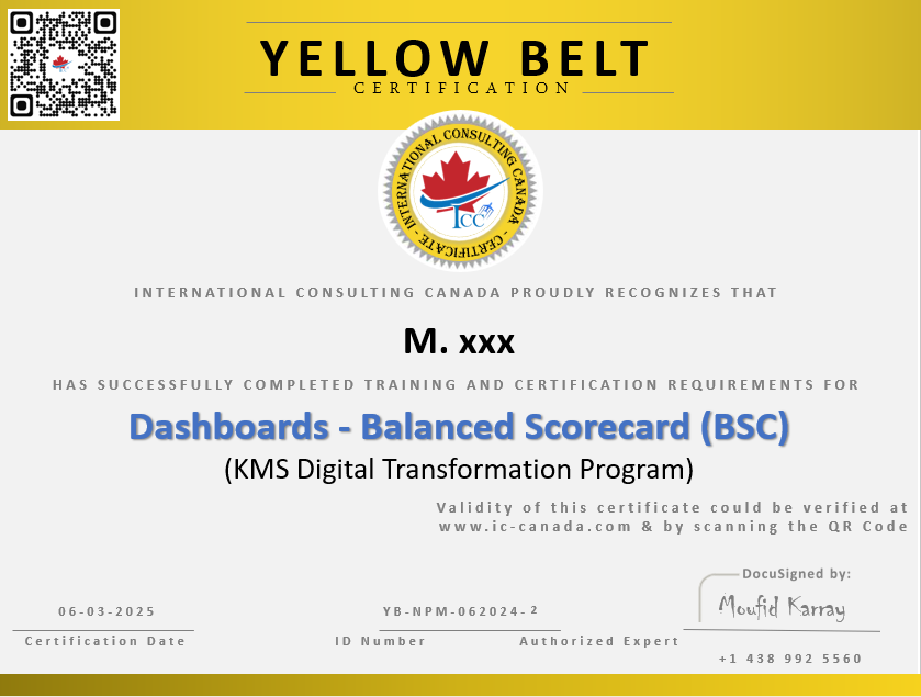 Examen de certification en BSC