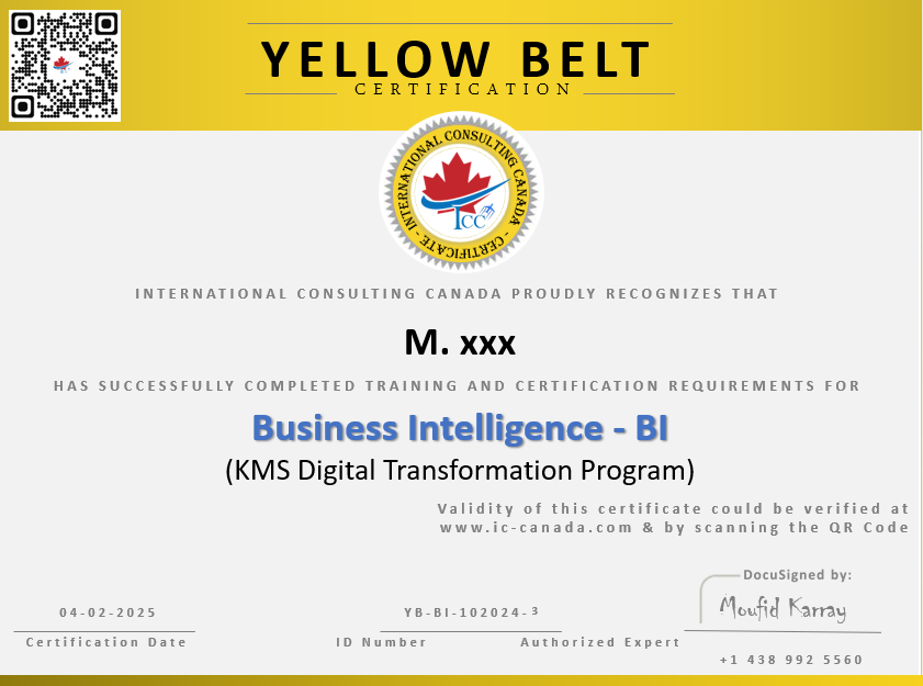 Examen de certification en Business Intelligence